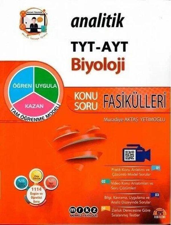 TYT AYT Analitik Biyoloji Konu Soru Fasikülleri - Merkez Yayınları - Image 1