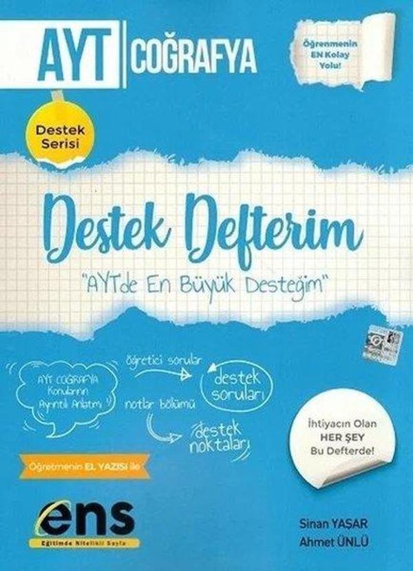 AYT Coğrafya Destek Defterim - Ens Yayıncılık - Image 1