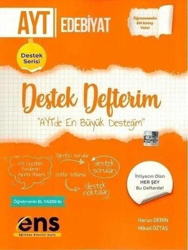 AYT Türk Dili ve Edebiyatı Destek Defterim - Ens Yayıncılık - Image 1