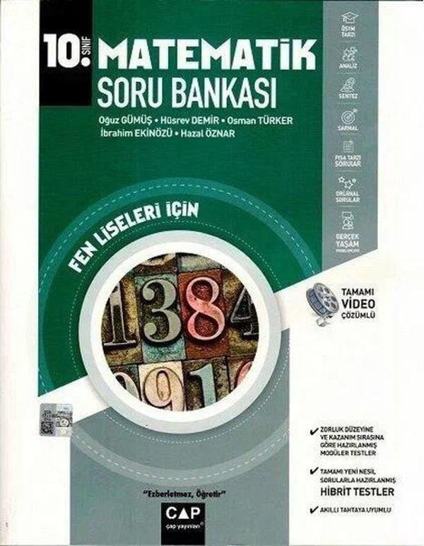 10.Sınıf Fen Lisesi Matematik Soru Bankası - Çap Yayınları - Image 1