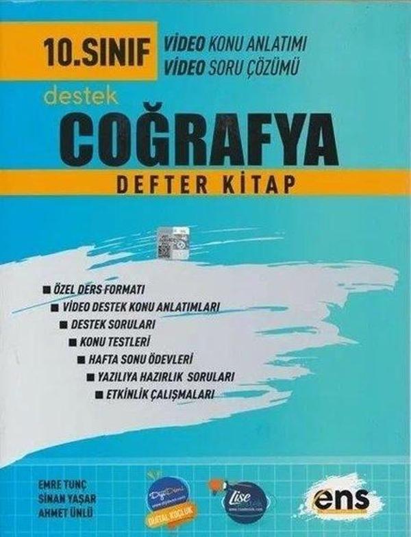 10.Sınıf Coğrafya Destek Defterim - Ens Yayıncılık - Image 1