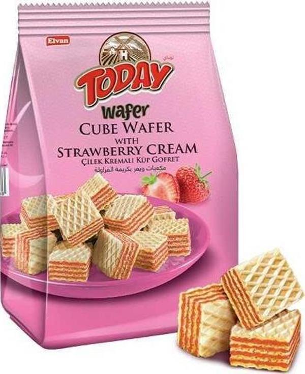 Today Küp Gofret Çilekli 200Gr. (1 Paket) - Image 1