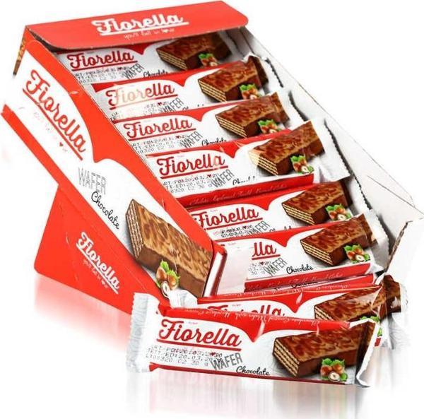 Fiorella Çikolata Kaplamalı Gofret 26 gr 24 Adet (1 Kutu) - Image 1