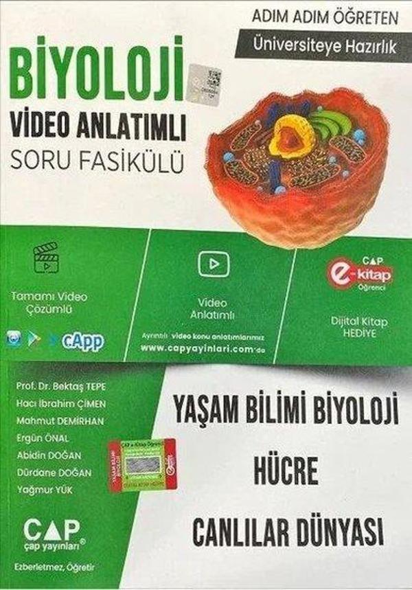 TYT AYT Biyoloji Yaşam Biyolojisi Soru Fasikülü - Çap Yayınları - Image 1