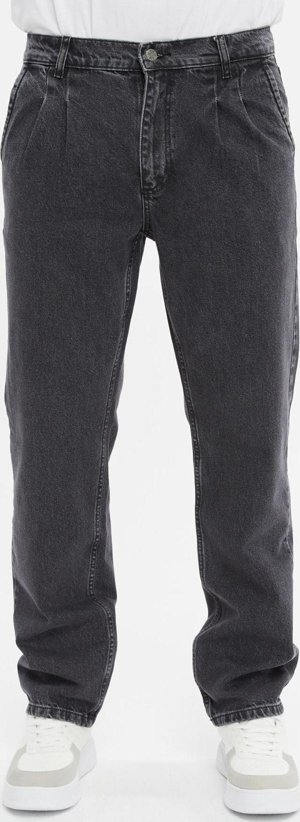 C354 Baggy Fit Jean Neo Pileli Yüksek Bel Bol Kesim Kot Pantolon C354 - Image 1