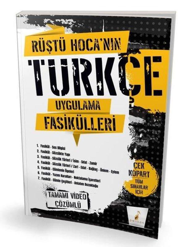 Rüştü Hoca'nın Türkçe Uygulama Fasikülleri Tamamı Video Çözümlü - Pelikan Yayınları - Image 1