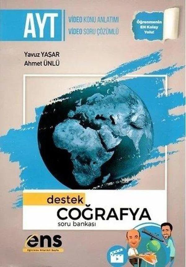 AYT Coğrafya Destek Soru Bankası - Ens Yayıncılık - Image 1