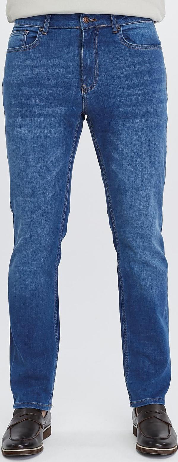 Regular Fit Jean Martin Yüksek Bel Standart Kesim Esnek Kot Pantolon C336 - Image 1