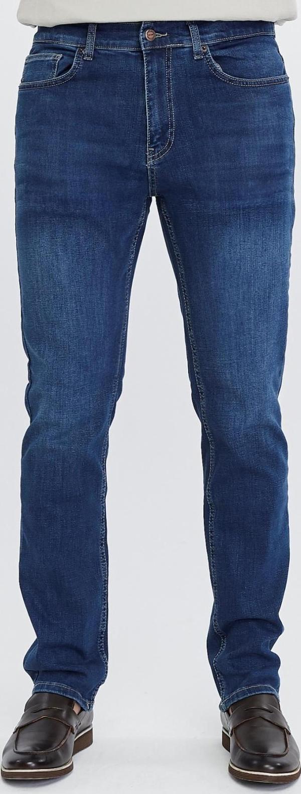 Regular Fit Jean Martin Yüksek Bel Standart Kesim Esnek Kot Pantolon C336 - Image 1