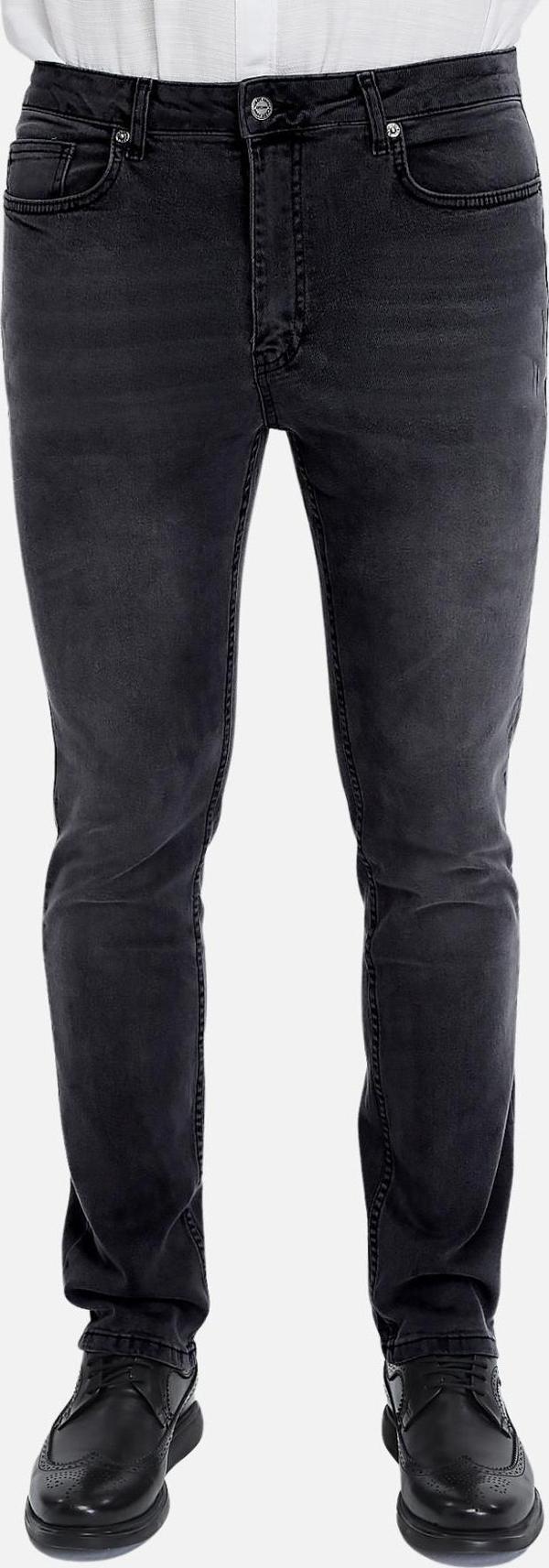 Regular Fit Jean Martin Yüksek Bel Standart Kesim Esnek Kot Pantolon C336 - Image 1