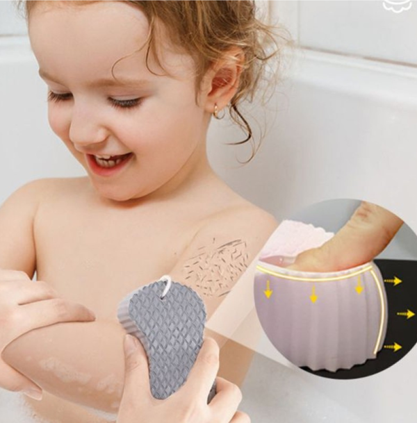 Banyo Lifi ve Bebek Peeling Süngeri - Dayanıklı ve Uzun Ömürlü Çok Amaçlı Sünger Slikon - Image 1