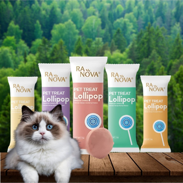 Ranova 5'li Malt Destekli Kedi Lolipop'u Kedi Ödülü Kedi Vitamini - Image 1