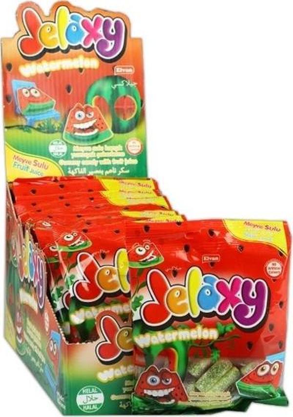 Jelaxy Şekerli Karpuz 80 Gr. 12 Adet (1 Kutu) - Image 1