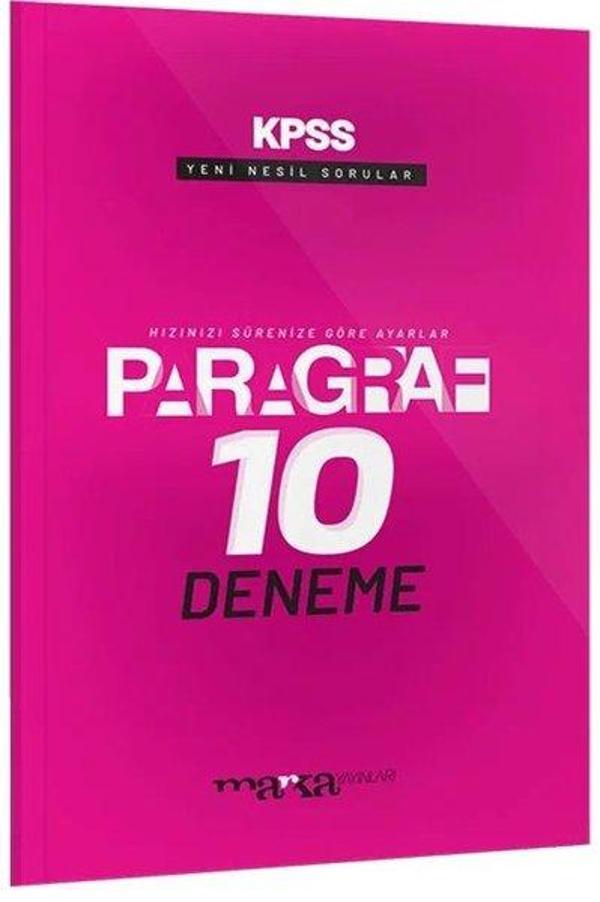 2025 KPSS - DGS - ALES Paragraf 10 Deneme Tamamı Video Çözümlü - Marka Yayınları - Image 1