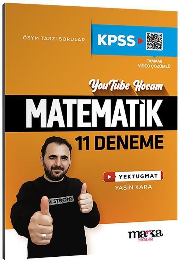 2025 KPSS Matematik 11 Deneme Tamamı Video Çözümlü Yektugmat - Marka Yayınları - Image 1