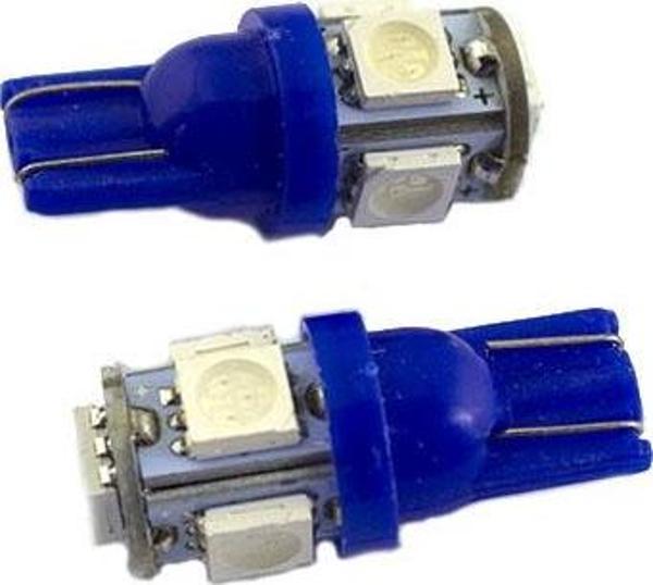 Space Led Ampul Dipsiz T10-5SMD Mavi 2'li Set 24V / LAAM638-1 - Image 1