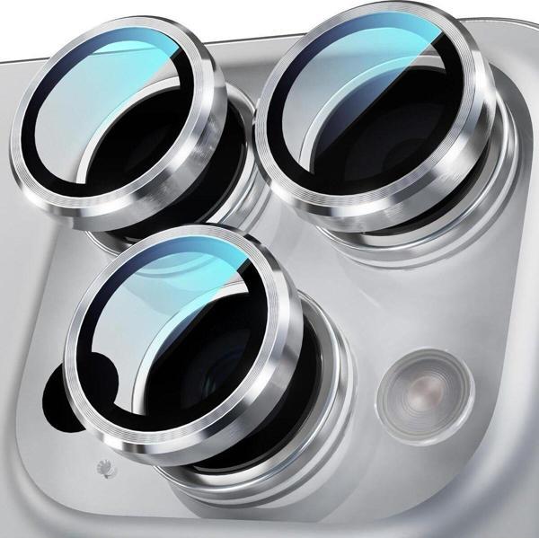 iPhone 16 Pro / 16 Pro Max Safir Dayanıklı Görüntü Kalitesini Bozmayan Safir Lens Koruyucu - Image 1