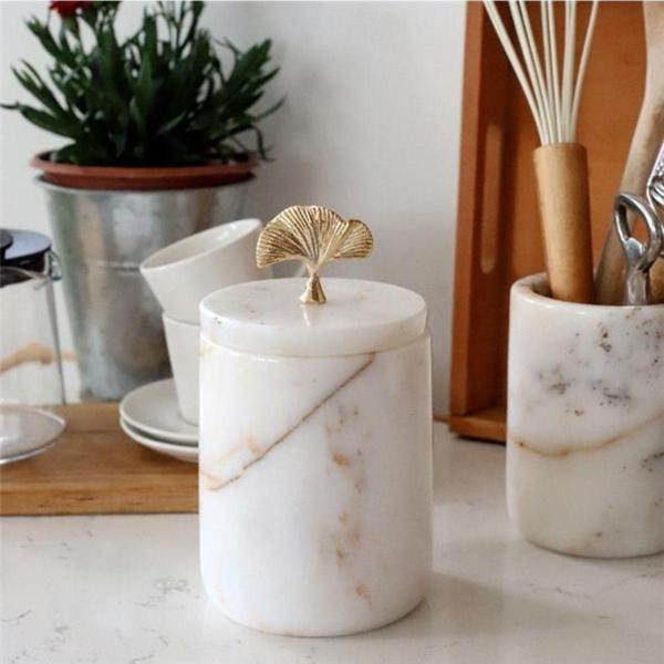 Akayev Mermer Beyaz Ginkgo Baharatlık - Image 1