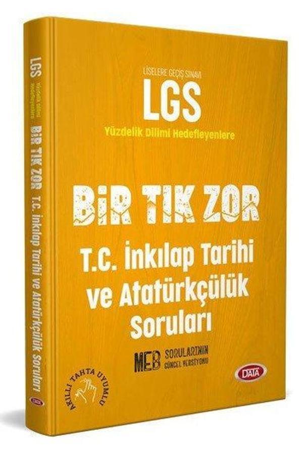 LGS Bir Tık Zor T.C. İnkılap Tarihi ve Atatürkçülük Soruları - Data Yayınları - Ders Kitapları - Image 1