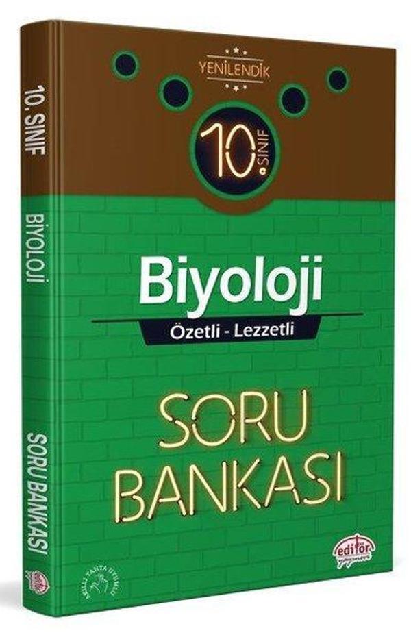 10.Sınıf Biyoloji Özetli Lezzetli Soru Bankası - Editör - Image 1
