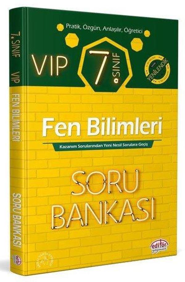 7.Sınıf VIP Fen Bilimleri Soru Bankası - Editör - Image 1