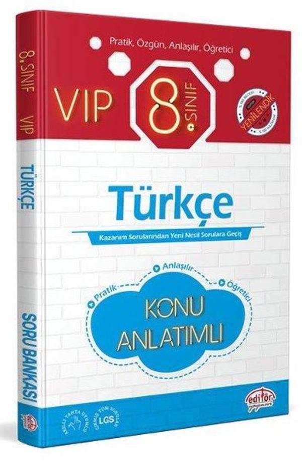 8.Sınıf VIP Türkçe Konu Anlatımlı - Editör - Image 1
