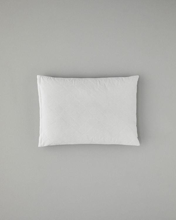 English Home Pamuklu Kapitoneli Yastık Koruyucu Beyaz - Image 1