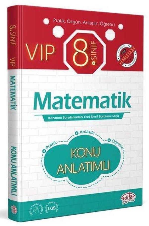 8.Sınıf VIP Matematik Konu Anlatımlı - Editör - Image 1