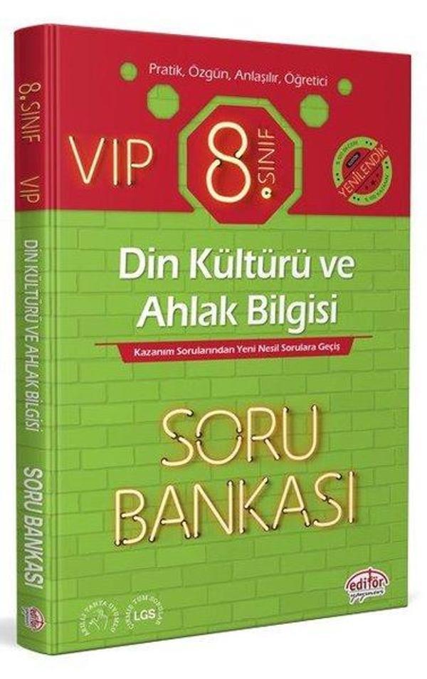 8.Sınıf VIP Din Kültürü ve Ahlak Bilgisi Soru Bankası - Editör - Image 1