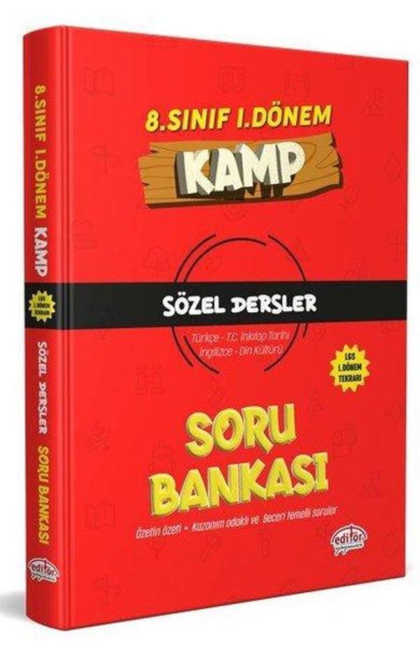 8.Sınıf Kamp Sözel Soru Bankası - 1.Dönem - Editör - Image 1