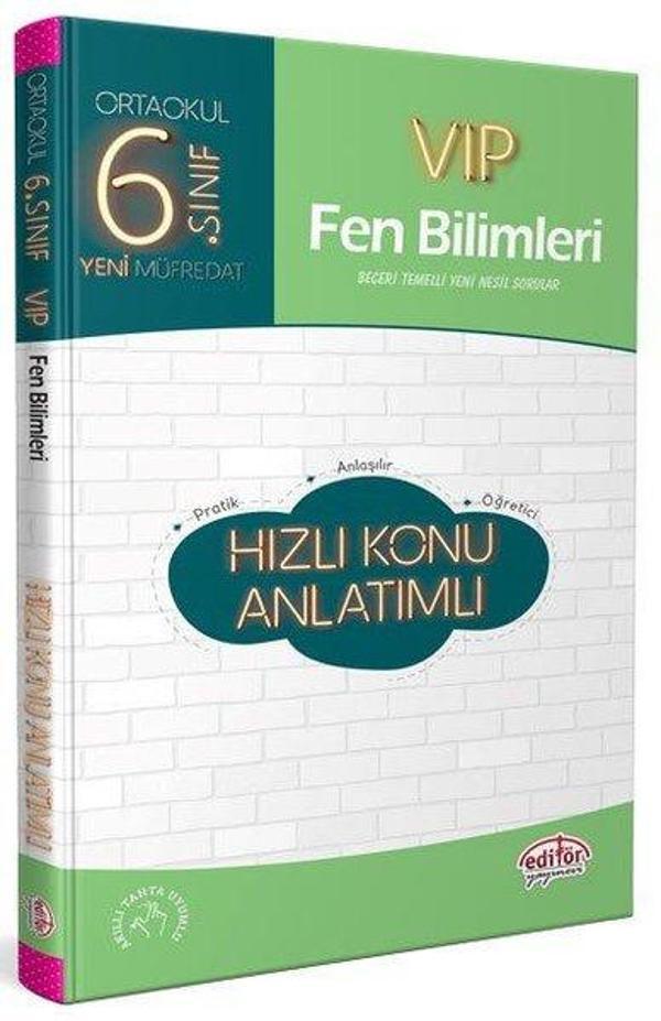 6.Sınıf VIP Fen Bilimleri Hızlı Konu Anlatımlı - Editör - Image 1