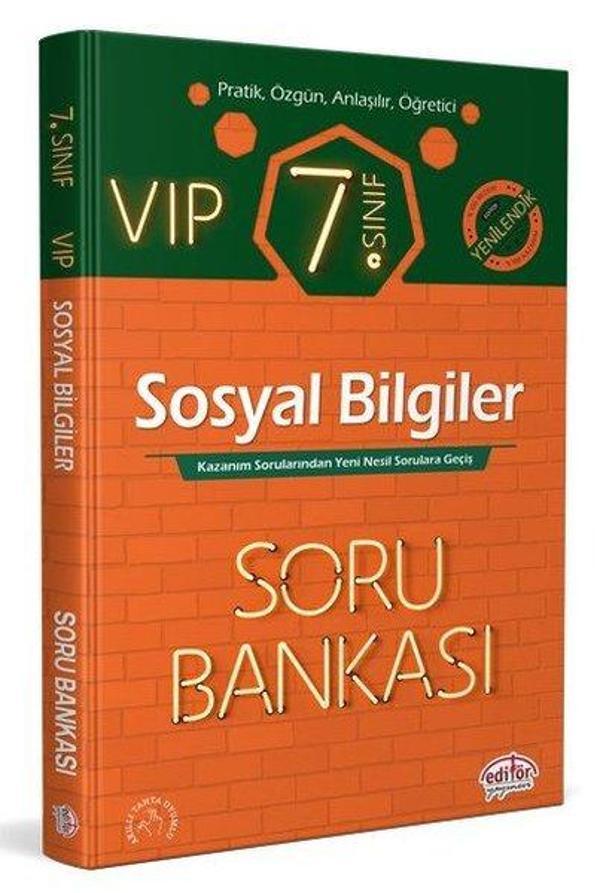 7.Sınıf VIP Sosyal Bilgiler Soru Bankası - Editör - Image 1