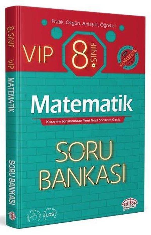 8.Sınıf VIP Matematik Soru Bankası - Editör - Image 1