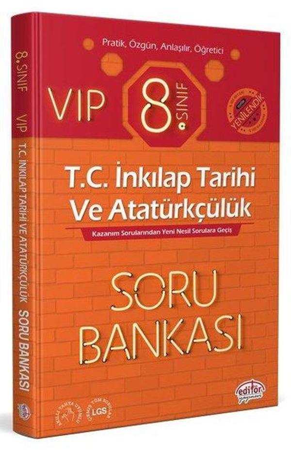 8.Sınıf VIP T.C. İnkılap Tarihi ve Atatürkçülük Soru Bankası - Editör - Image 1