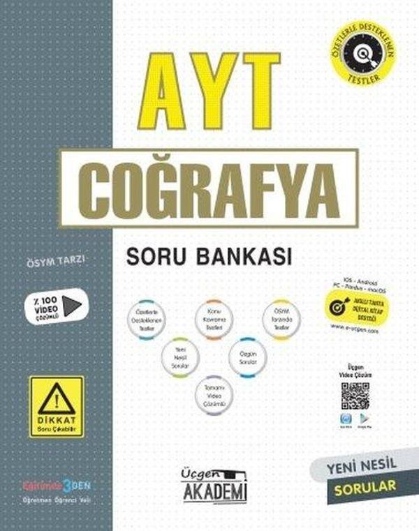 AYT Coğrafya Soru Bankası - Üçgen Akademi - Image 1