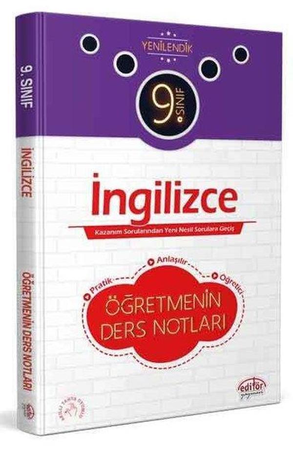 9.Sınıf İngilizce Öğretmenin Ders Notları - Editör - Image 1
