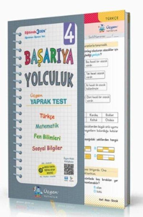 4.Sınıf Başarıya Yolculuk Yaprak Test - Üçgen Yayıncılık - Image 1