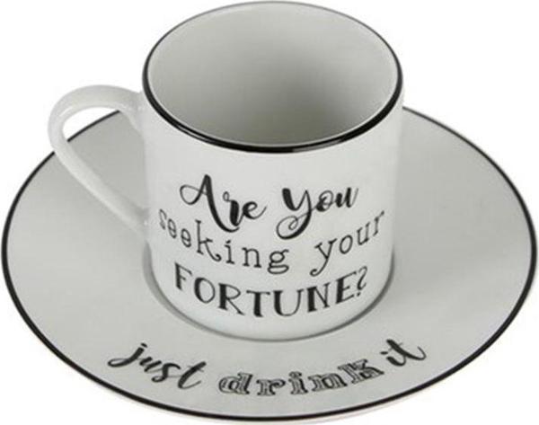 Porland Be Happy Tabaklı Kahve Fincanı 90Cc - Image 1