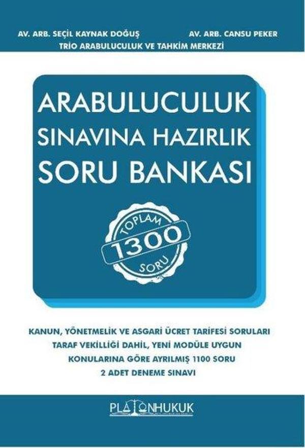 Arabuluculuk Sınavına Hazırlık Soru Bankası - Toplam 1300 Soru - Platon Hukuk Yayınevi - Image 1