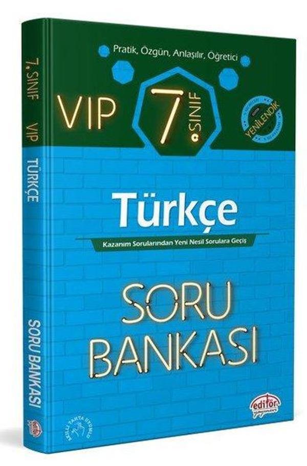 7.Sınıf VIP Türkçe Soru Bankası - Editör - Image 1