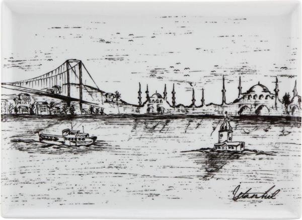 Porland İstanbul Kahvaltı Tabağı 18X13Cm 04A+P016377 - Image 1