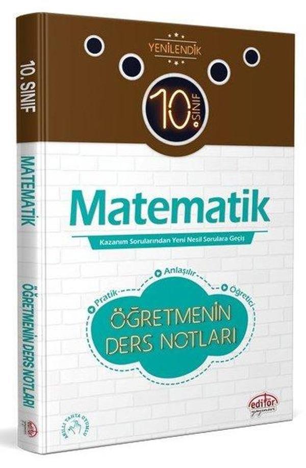 10.Sınıf Matematik Öğretmenin Ders Notları - Editör - Image 1