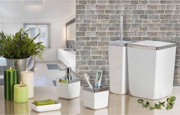 Prima Nova Primanova Toskana Banyo Seti / Beyaz - 5 Parça - Image 1