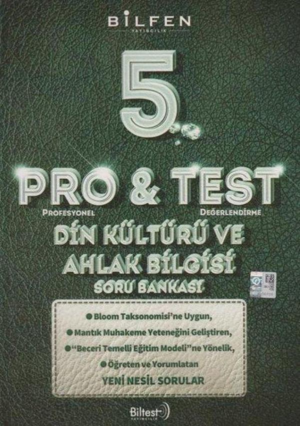 5.Sınıf Pro&Test Din Kültürü ve Ahlak Bilgisi Soru Bankası - Bilfen Yayınları - Image 1