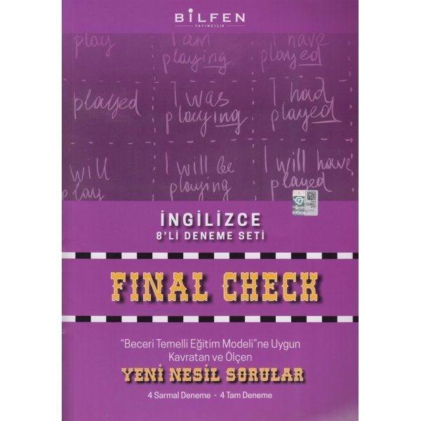 8.Sınıf İngilizce Son Kontrol 8'li Deneme - Bilfen Yayınları - Image 1