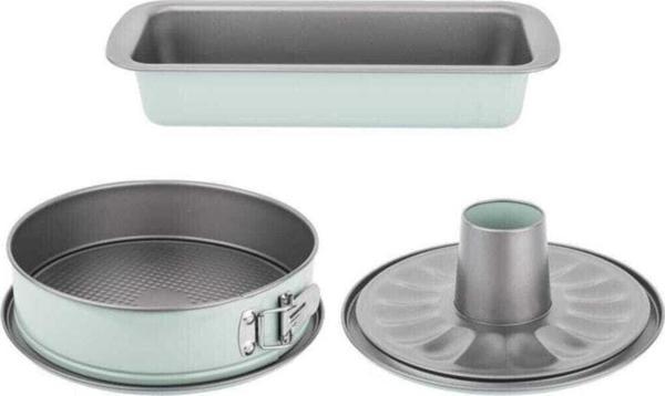 Tantitoni Mınt Renkli 3'Lü Kelepçeli Kek Kalıbı Seti - Image 1