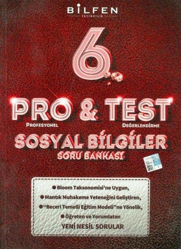6.Sınıf Pro&Test Sosyal Bilgiler Soru Bankası - Bilfen Yayınları - Image 1
