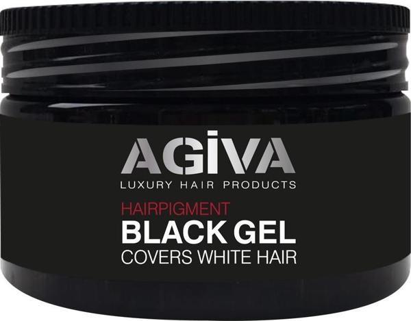 Agiva Hair Black Gel Beyaz Saçlar İçin Kapatıcı jel 250ml  - Image 1