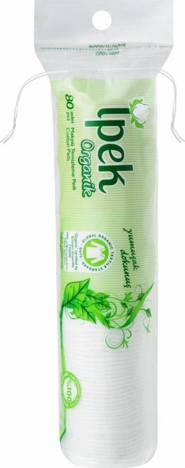 İpek Organik Cotton Makyaj Temizleme Mendili 80 adet  - Image 1