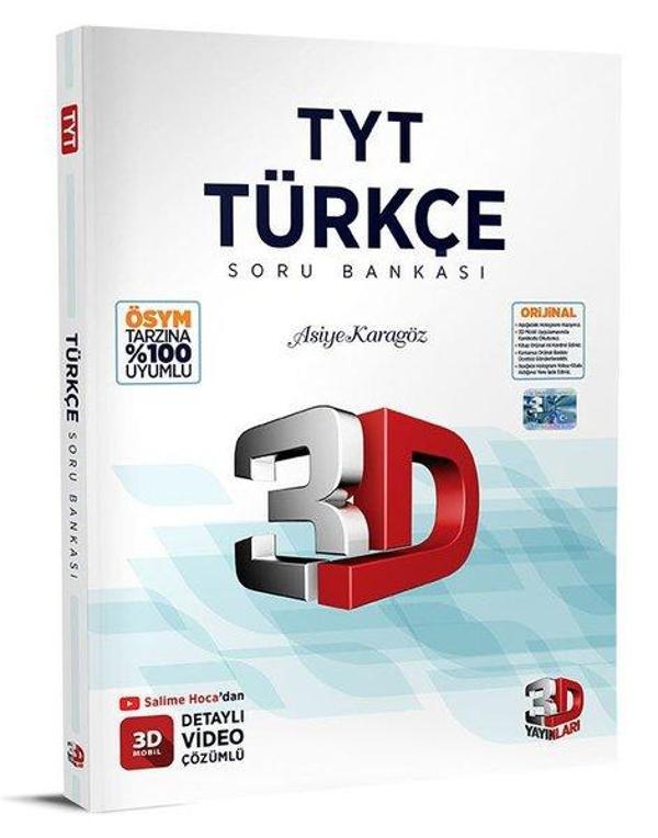 2023 TYT Türkçe Soru Bankası - 3D Yayınları - Image 1
